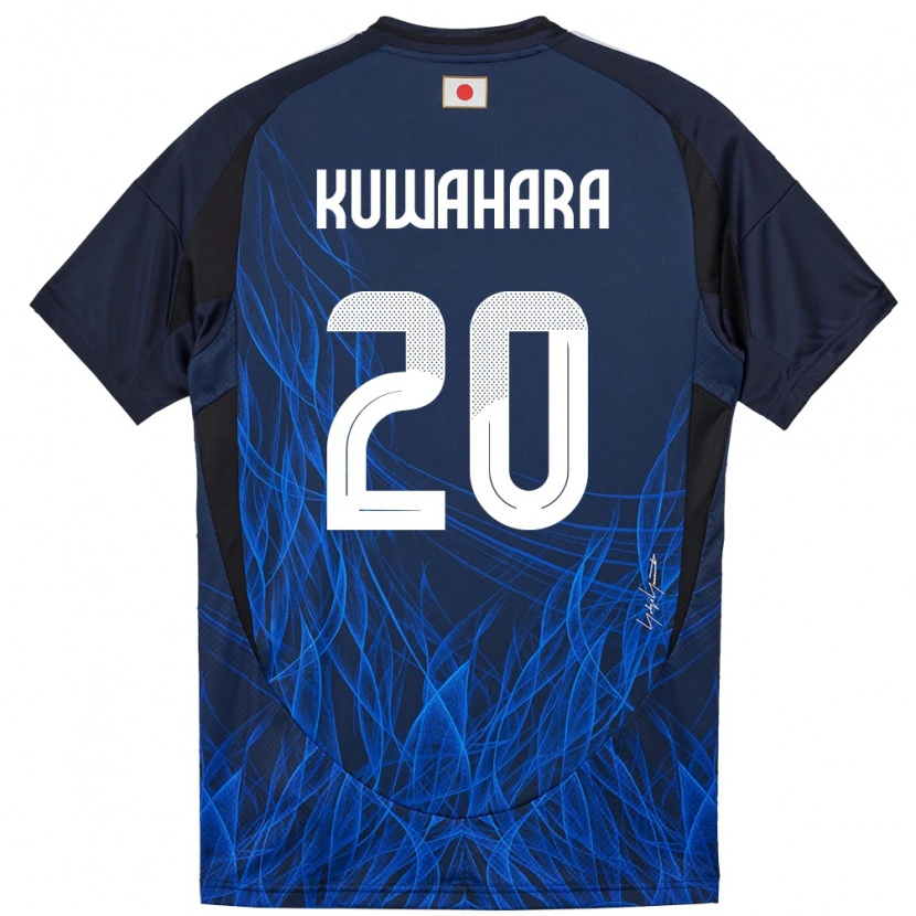 Danxen Pánské Japonsko Rikuto Kuwahara #20 Tmavě Modrá Domů Hráčské Dresy 24-26 Dres