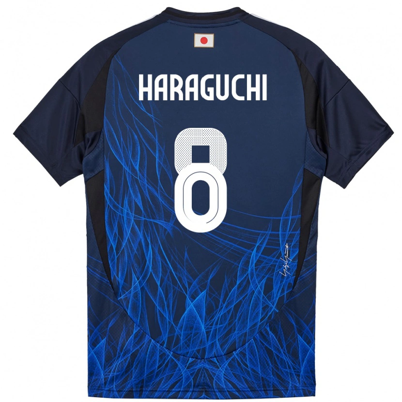 Danxen Pánské Japonsko Genki Haraguchi #8 Tmavě Modrá Domů Hráčské Dresy 24-26 Dres