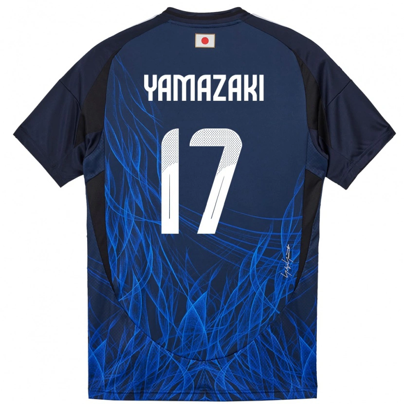 Danxen Pánské Japonsko Taishin Yamazaki #17 Tmavě Modrá Domů Hráčské Dresy 24-26 Dres