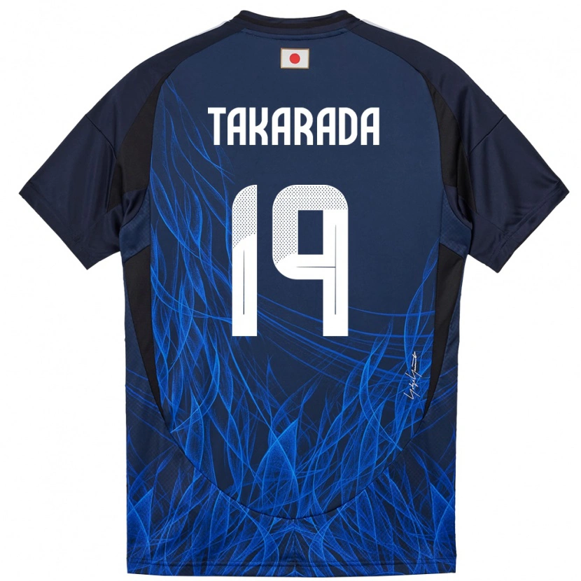 Danxen Pánské Japonsko Saori Takarada #19 Tmavě Modrá Domů Hráčské Dresy 24-26 Dres