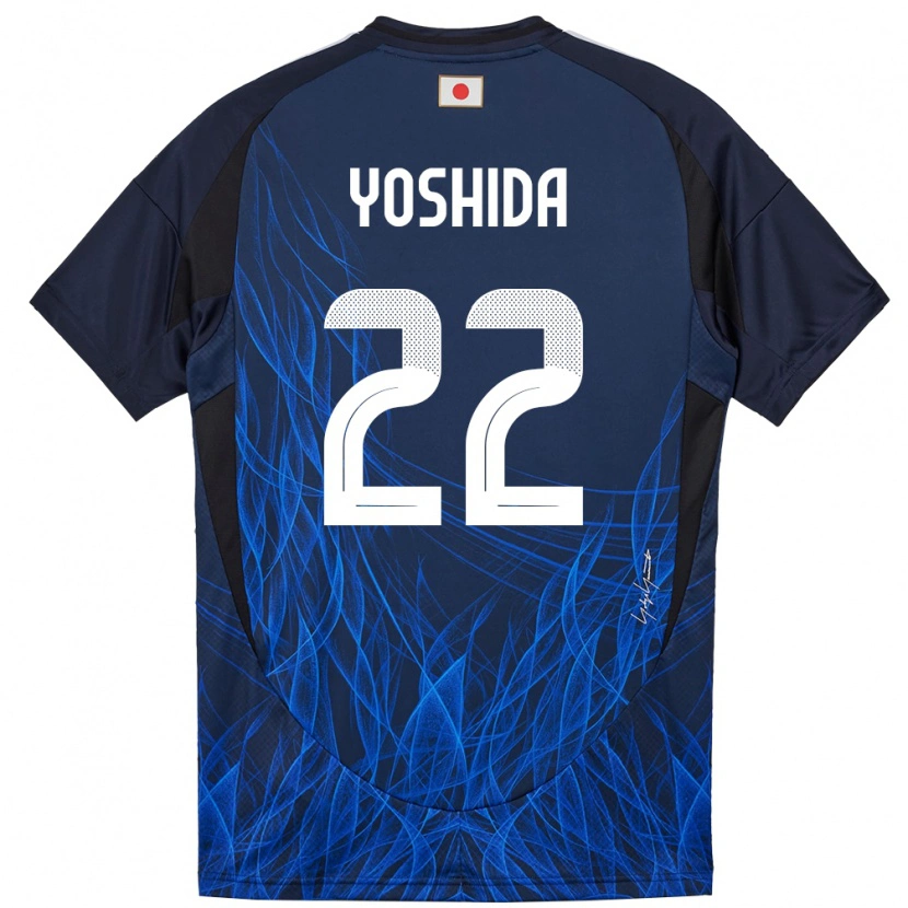 Danxen Pánské Japonsko Maya Yoshida #22 Tmavě Modrá Domů Hráčské Dresy 24-26 Dres