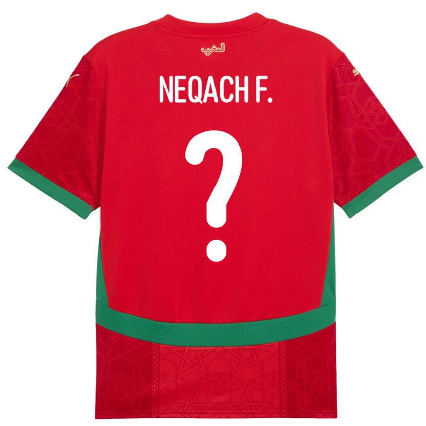 Danxen Pánské Maroko Aarón Neqach Fernández #0 Červený Domů Hráčské Dresy 24-26 Dres