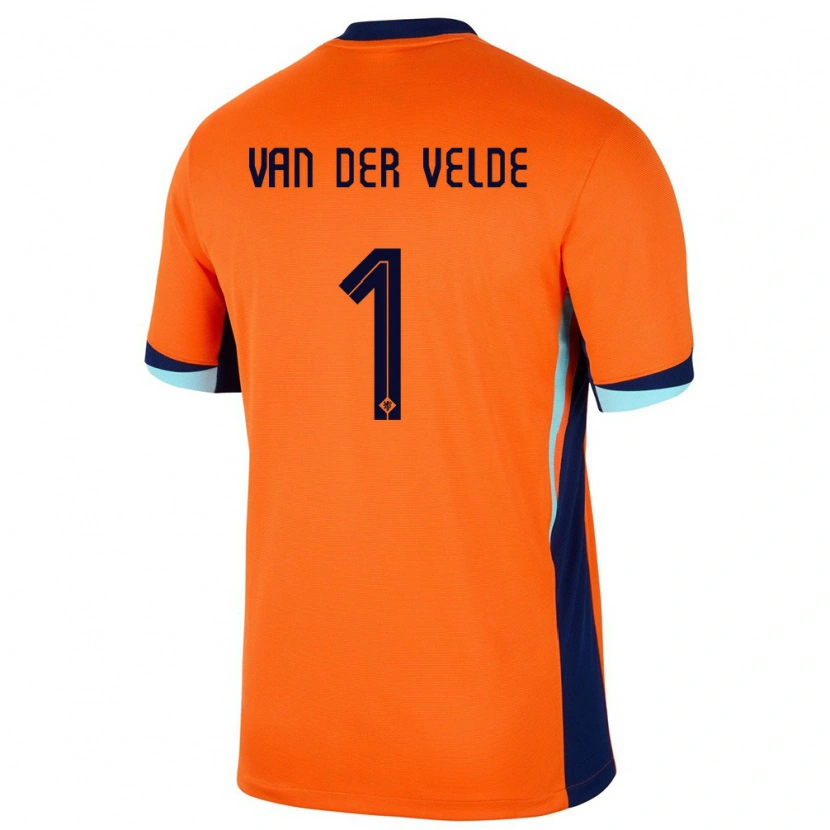 Danxen Pánské Nizozemsko Valentijn Van Der Velde #1 Oranžový Domů Hráčské Dresy 24-26 Dres