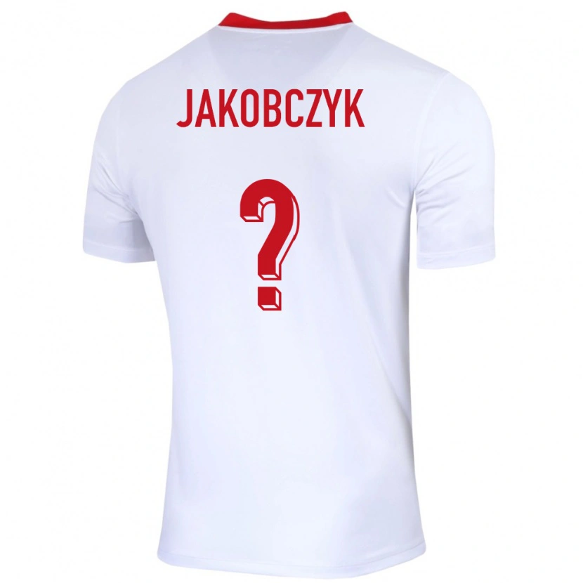 Danxen Pánské Polsko Kamil Jakobczyk #0 Bílý Domů Hráčské Dresy 24-26 Dres