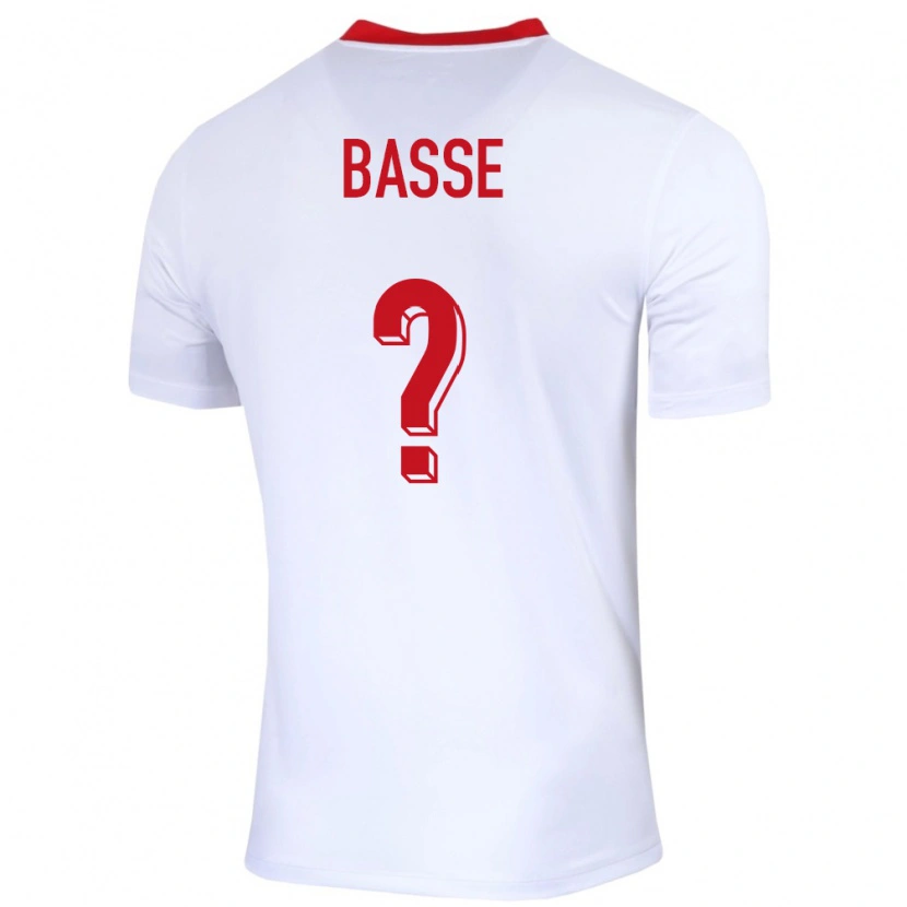 Danxen Pánské Polsko Adam Basse #0 Bílý Domů Hráčské Dresy 24-26 Dres