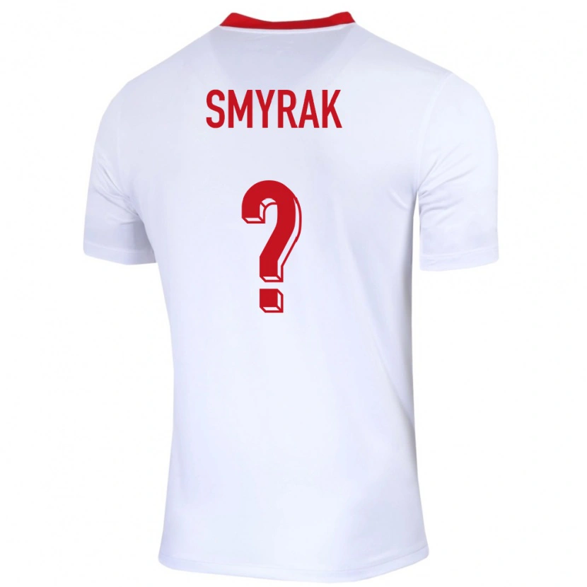 Danxen Pánské Polsko Hubert Smyrak #0 Bílý Domů Hráčské Dresy 24-26 Dres