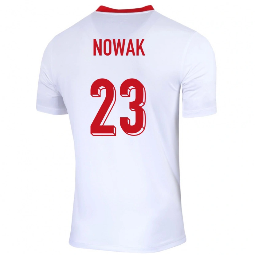 Danxen Pánské Polsko Wiktor Nowak #23 Bílý Domů Hráčské Dresy 24-26 Dres
