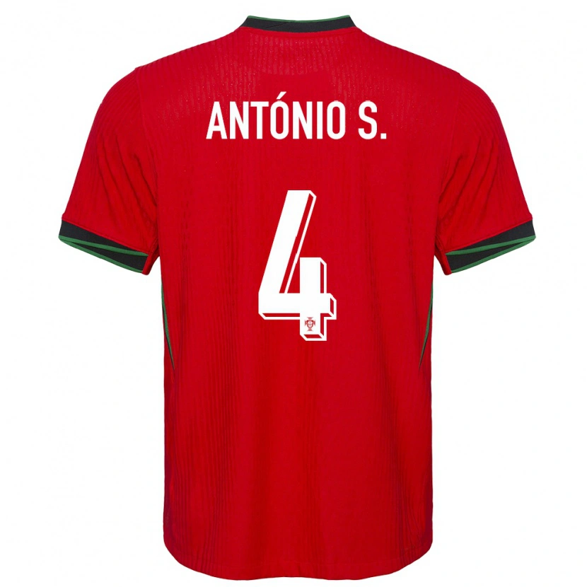 Danxen Pánské Portugalsko António Silva #4 Červené Domů Hráčské Dresy 24-26 Dres