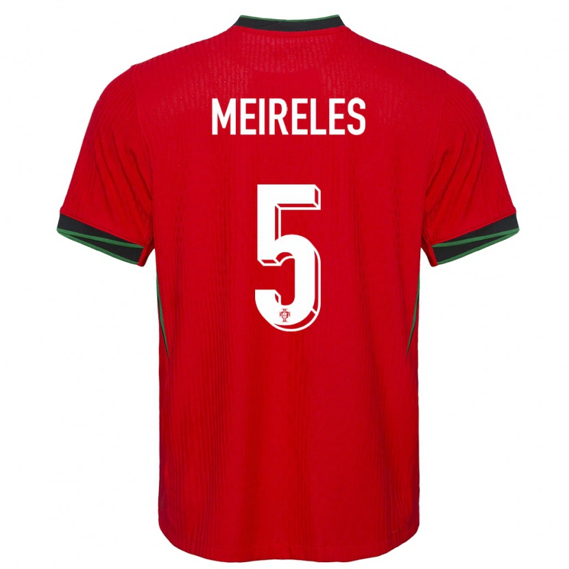 Danxen Pánské Portugalsko Afonso Meireles #5 Červené Domů Hráčské Dresy 24-26 Dres