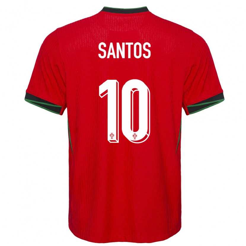 Danxen Pánské Portugalsko Pedro Santos #10 Červené Domů Hráčské Dresy 24-26 Dres