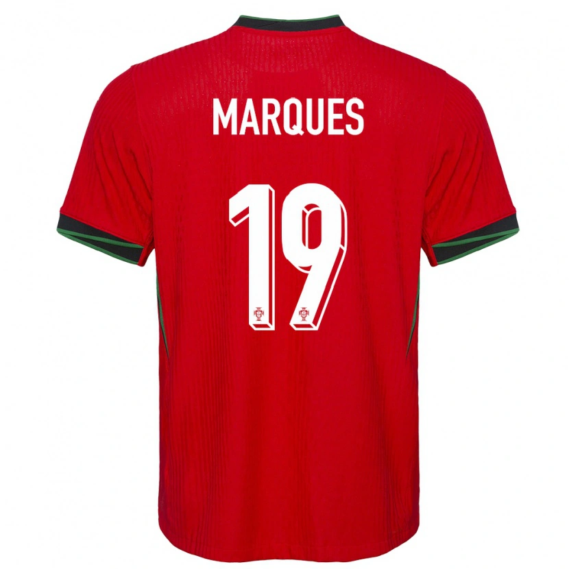 Danxen Pánské Portugalsko João Marques #19 Červené Domů Hráčské Dresy 24-26 Dres