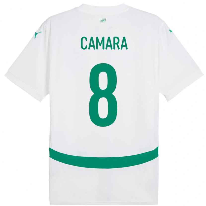 Danxen Pánské Senegal Lamine Camara #8 Bílý Domů Hráčské Dresy 24-26 Dres