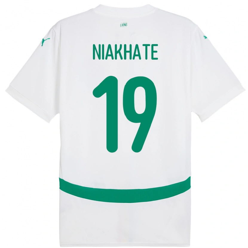 Danxen Pánské Senegal Moussa Niakhaté #19 Bílý Domů Hráčské Dresy 24-26 Dres