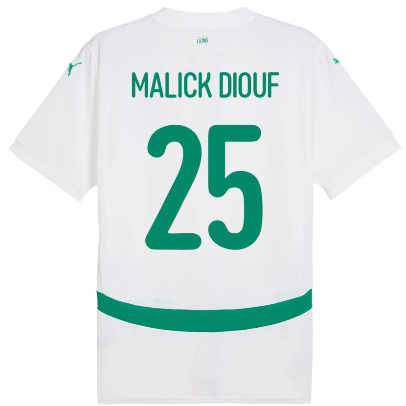 Danxen Pánské Senegal El Hadji Malick Diouf #25 Bílý Domů Hráčské Dresy 24-26 Dres