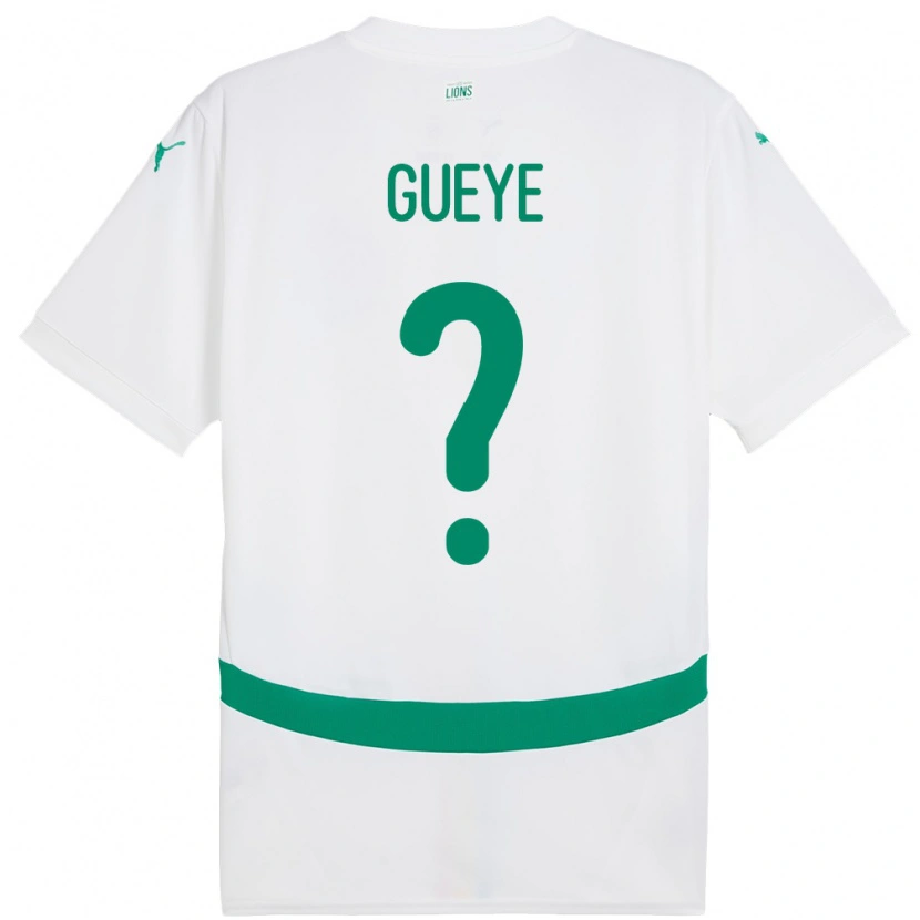 Danxen Pánské Senegal Libasse Gueye #0 Bílý Domů Hráčské Dresy 24-26 Dres