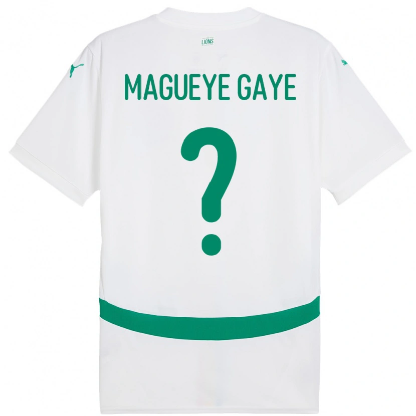 Danxen Pánské Senegal Papa Magueye Gaye #0 Bílý Domů Hráčské Dresy 24-26 Dres