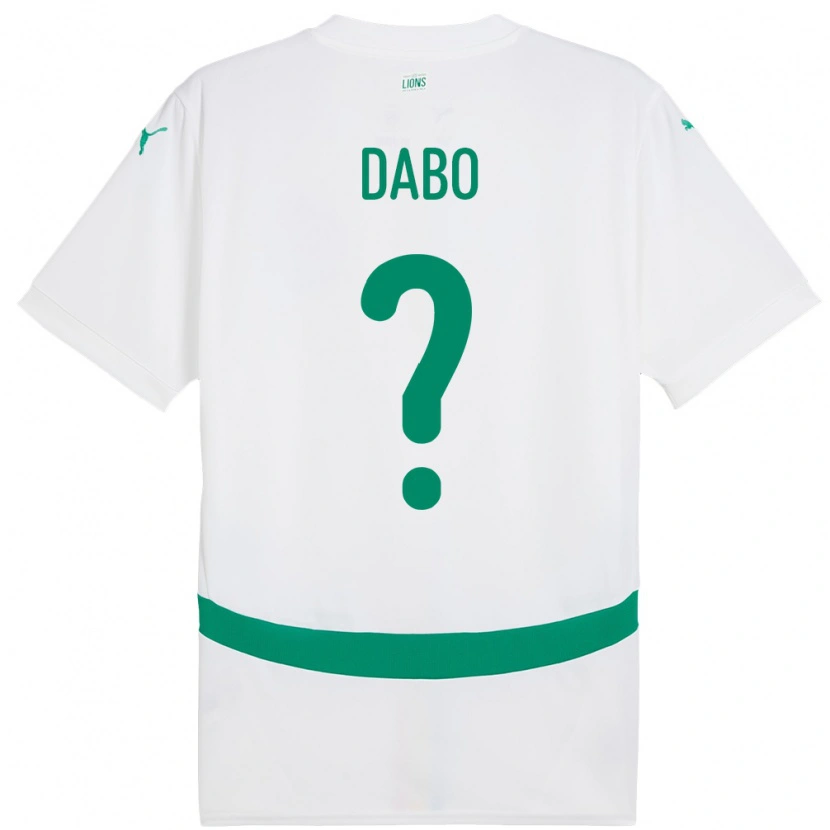 Danxen Pánské Senegal Mouhamed Dabo #0 Bílý Domů Hráčské Dresy 24-26 Dres