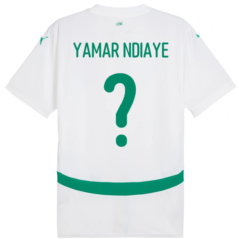 Danxen Pánské Senegal El Hadj Yamar Ndiaye #0 Bílý Domů Hráčské Dresy 24-26 Dres
