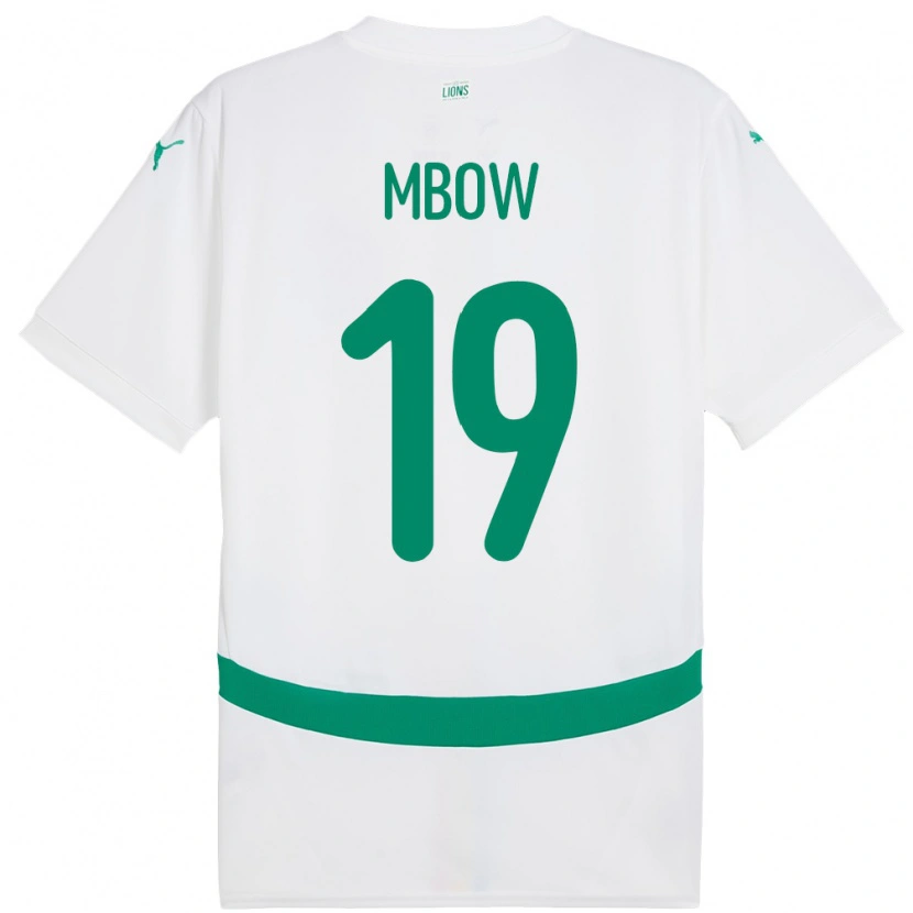 Danxen Pánské Senegal Mapenda Mbow #19 Bílý Domů Hráčské Dresy 24-26 Dres