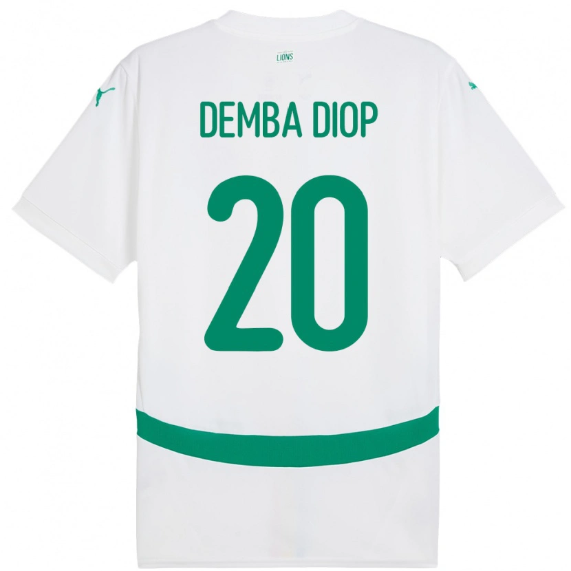 Danxen Pánské Senegal Pape Demba Diop #20 Bílý Domů Hráčské Dresy 24-26 Dres