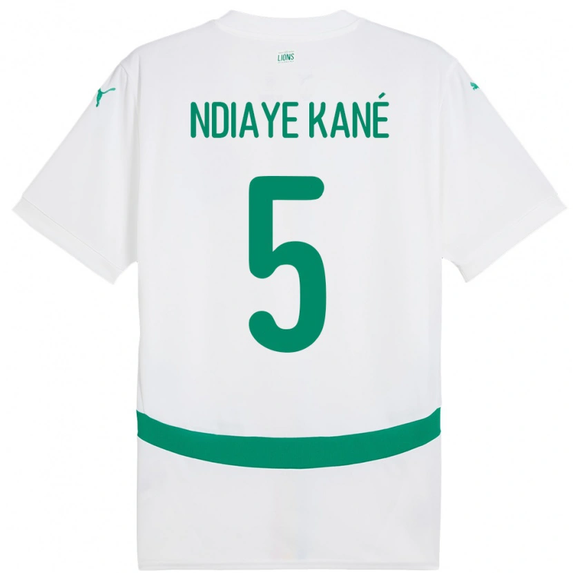 Danxen Pánské Senegal Ndeye Ndiaye Kane #5 Bílý Domů Hráčské Dresy 24-26 Dres