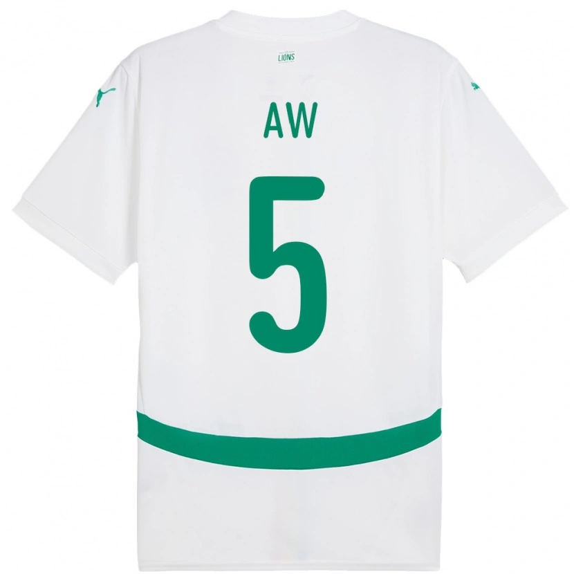 Danxen Pánské Senegal Souleymane Aw #5 Bílý Domů Hráčské Dresy 24-26 Dres