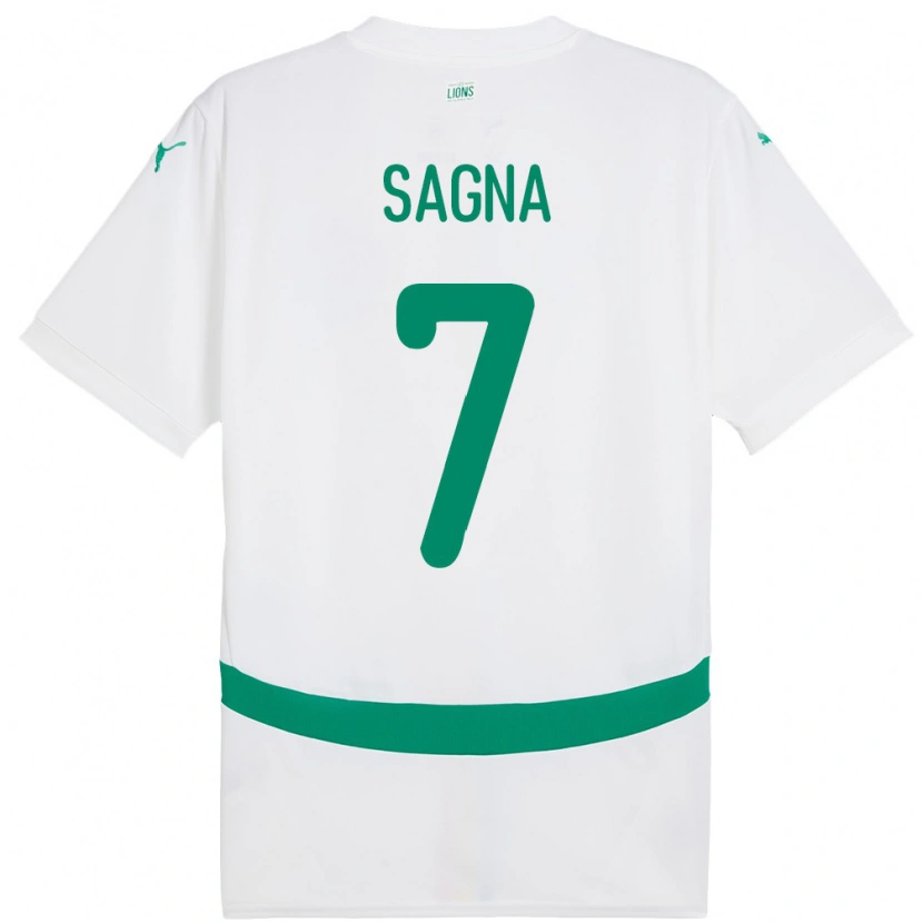 Danxen Pánské Senegal Amadou Sagna #7 Bílý Domů Hráčské Dresy 24-26 Dres