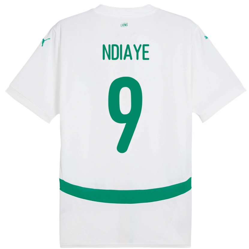Danxen Pánské Senegal Nguenar Ndiaye #9 Bílý Domů Hráčské Dresy 24-26 Dres