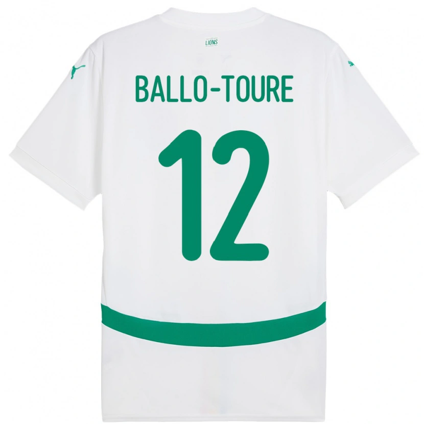 Danxen Pánské Senegal Fode Ballo-Toure #12 Bílý Domů Hráčské Dresy 24-26 Dres