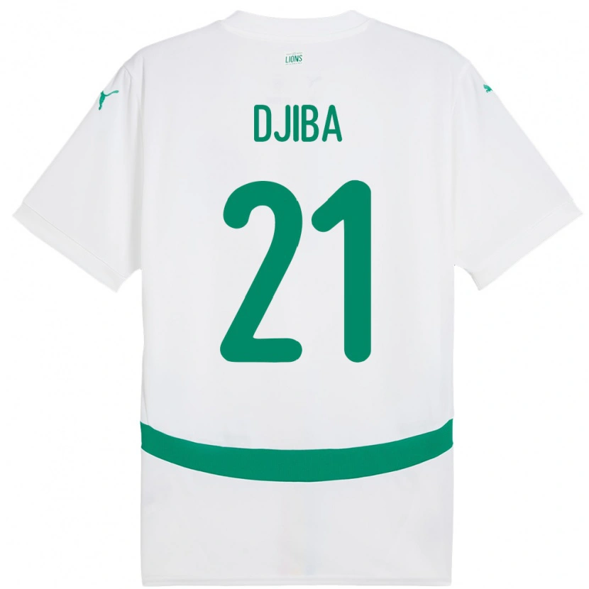 Danxen Pánské Senegal Francois Djiba #21 Bílý Domů Hráčské Dresy 24-26 Dres