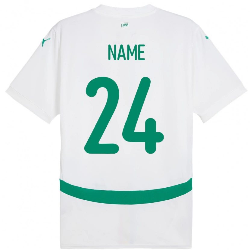 Danxen Pánské Senegal Moustapha Name #24 Bílý Domů Hráčské Dresy 24-26 Dres