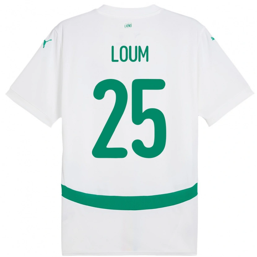 Danxen Pánské Senegal Mamadou Loum #25 Bílý Domů Hráčské Dresy 24-26 Dres
