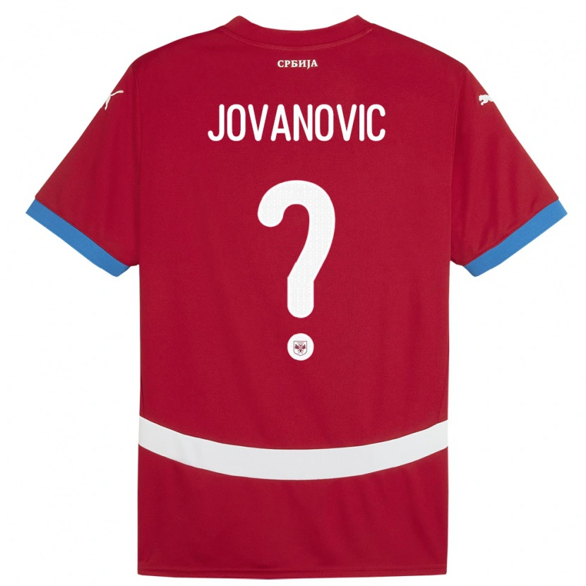 Danxen Pánské Srbsko Djordje Jovanovic #0 Červené Domů Hráčské Dresy 24-26 Dres