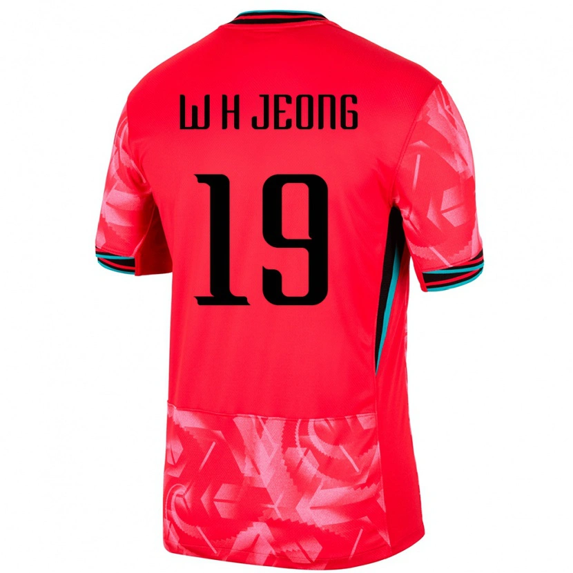 Danxen Pánské Jižní Korea Hyun-Woong Jeong #19 Zlatý Domů Hráčské Dresy 24-26 Dres