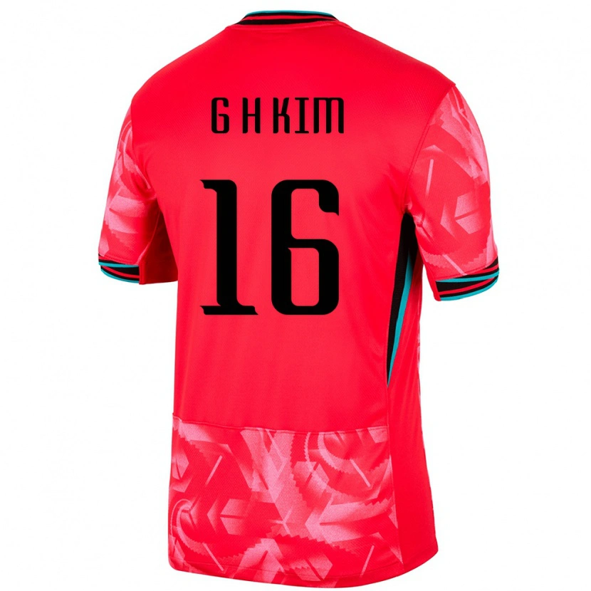 Danxen Pánské Jižní Korea Kim Gyeong Hwan #16 Zlatý Domů Hráčské Dresy 24-26 Dres