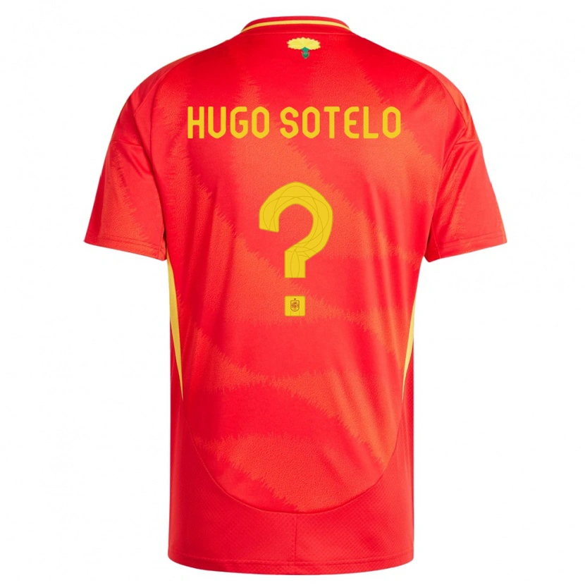 Danxen Pánské Španělsko Hugo Sotelo #0 Červené Domů Hráčské Dresy 24-26 Dres