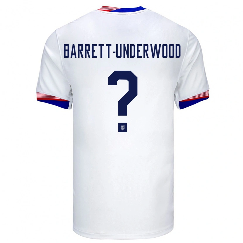 Danxen Pánské Spojené Státy Americké Keehan Barret-Underwood #0 Bílý Domů Hráčské Dresy 24-26 Dres