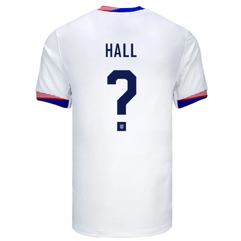 Danxen Pánské Spojené Státy Americké Julian Hall #0 Bílý Domů Hráčské Dresy 24-26 Dres