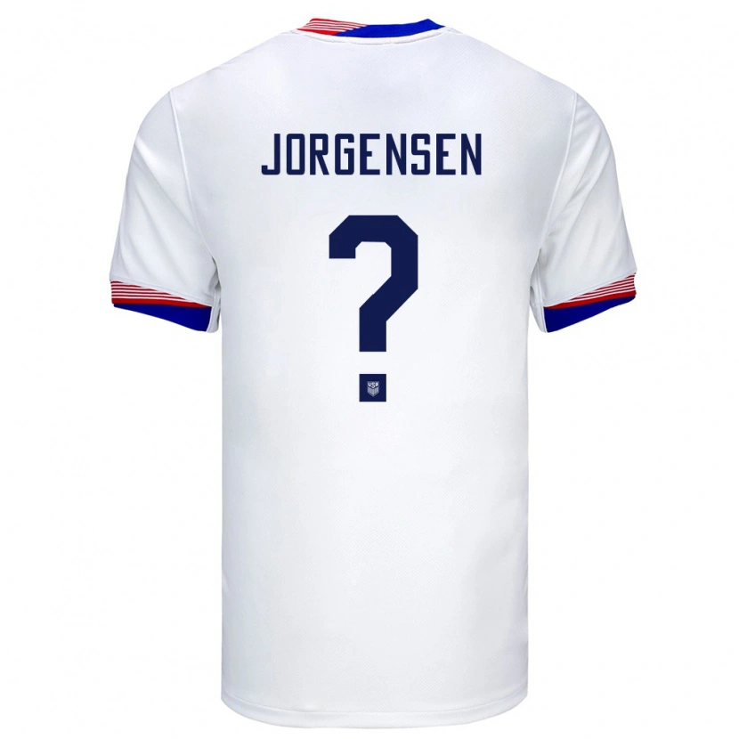 Danxen Pánské Spojené Státy Americké Owen Jorgensen #0 Bílý Domů Hráčské Dresy 24-26 Dres