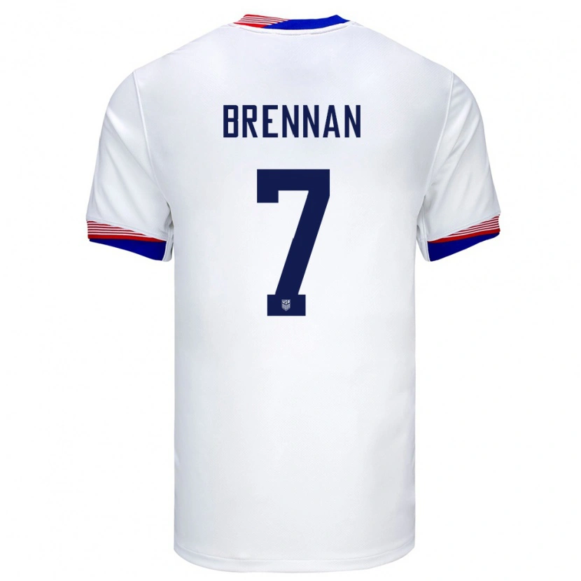 Danxen Pánské Spojené Státy Americké Luke Brennan #7 Bílý Domů Hráčské Dresy 24-26 Dres