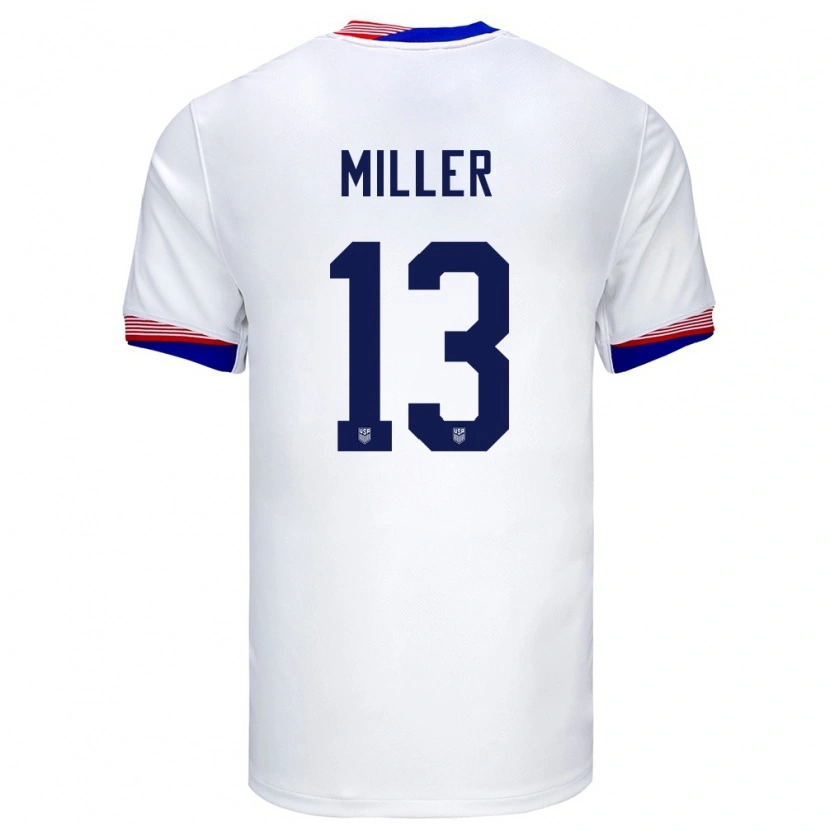 Danxen Pánské Spojené Státy Americké Peyton Miller #13 Bílý Domů Hráčské Dresy 24-26 Dres