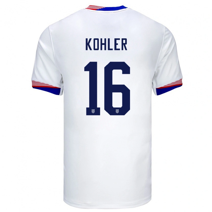 Danxen Pánské Spojené Státy Americké Ethan Kohler #16 Bílý Domů Hráčské Dresy 24-26 Dres
