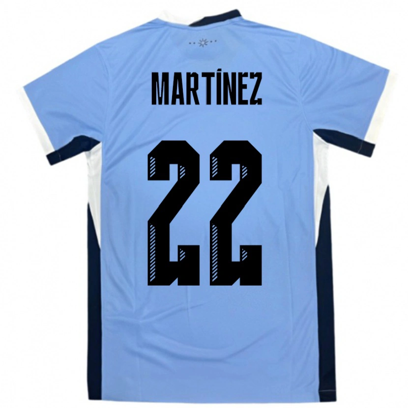 Danxen Pánské Uruguay Fredy Martínez #22 Bílá Černá Domů Hráčské Dresy 24-26 Dres