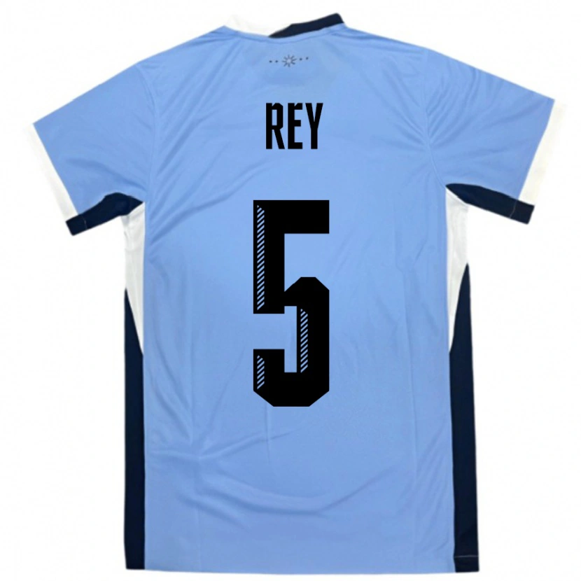 Danxen Pánské Uruguay Rodrigo Rey #5 Bílá Černá Domů Hráčské Dresy 24-26 Dres