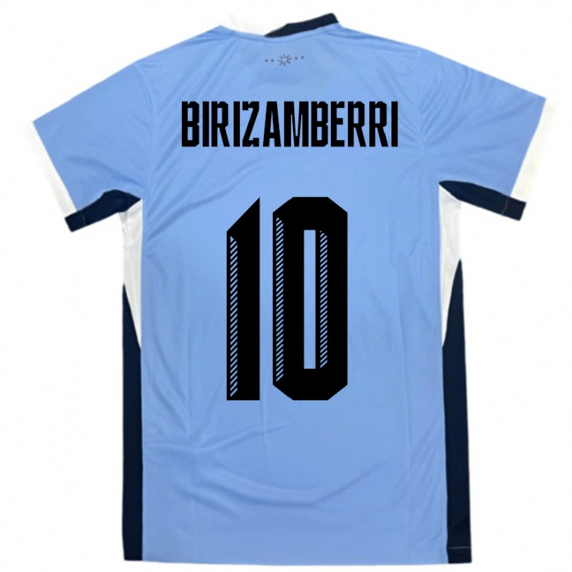 Danxen Pánské Uruguay Carolina Birizamberri #10 Bílá Černá Domů Hráčské Dresy 24-26 Dres