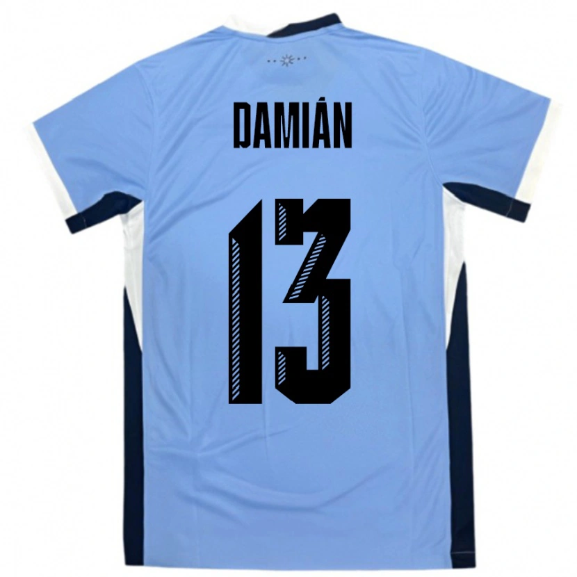 Danxen Pánské Uruguay Damian Suarez #13 Bílá Černá Domů Hráčské Dresy 24-26 Dres