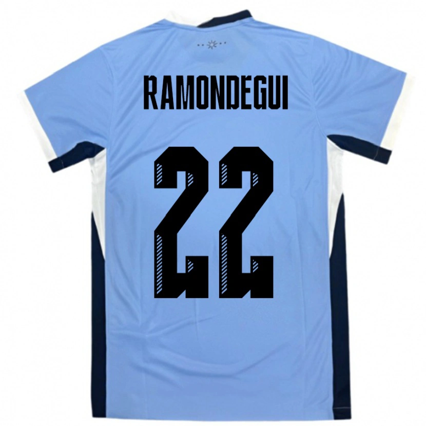 Danxen Pánské Uruguay Sofia Ramondegui #22 Bílá Černá Domů Hráčské Dresy 24-26 Dres
