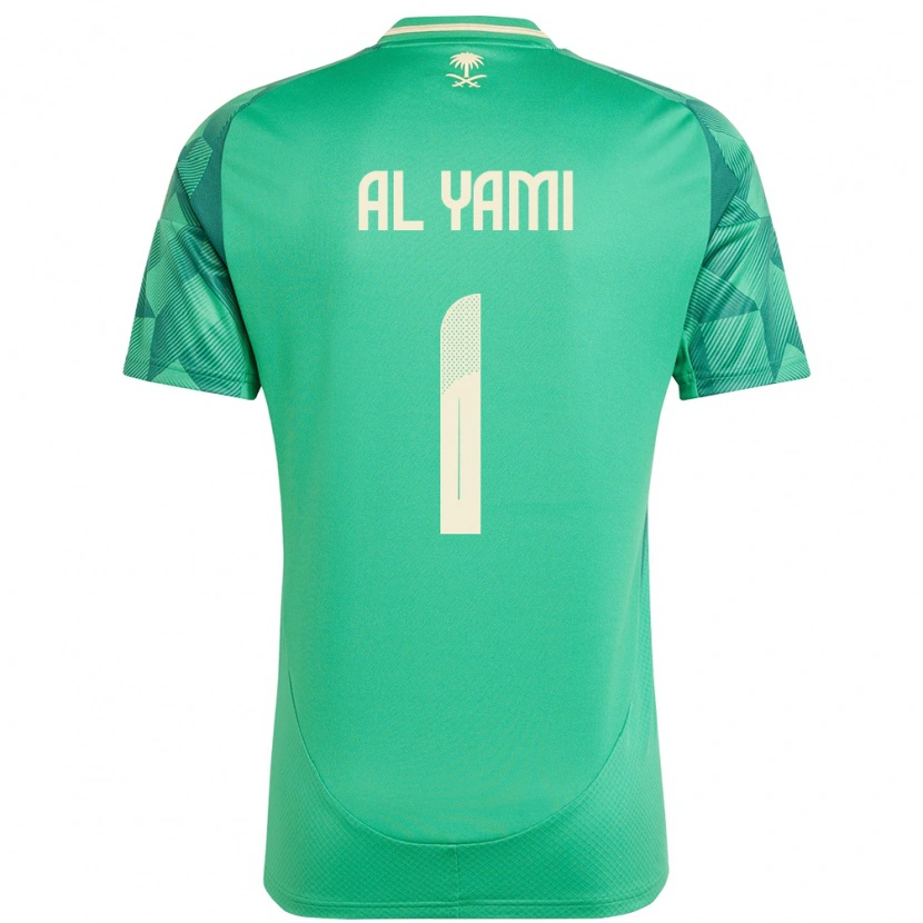 Danxen Pánské Saúdská Arábie Mohammed Al-Yami #1 Zelený Domů Hráčské Dresy 24-26 Dres