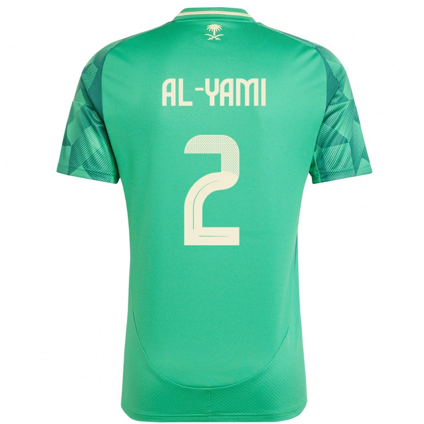 Danxen Pánské Saúdská Arábie Marwan Al-Yami #2 Zelený Domů Hráčské Dresy 24-26 Dres