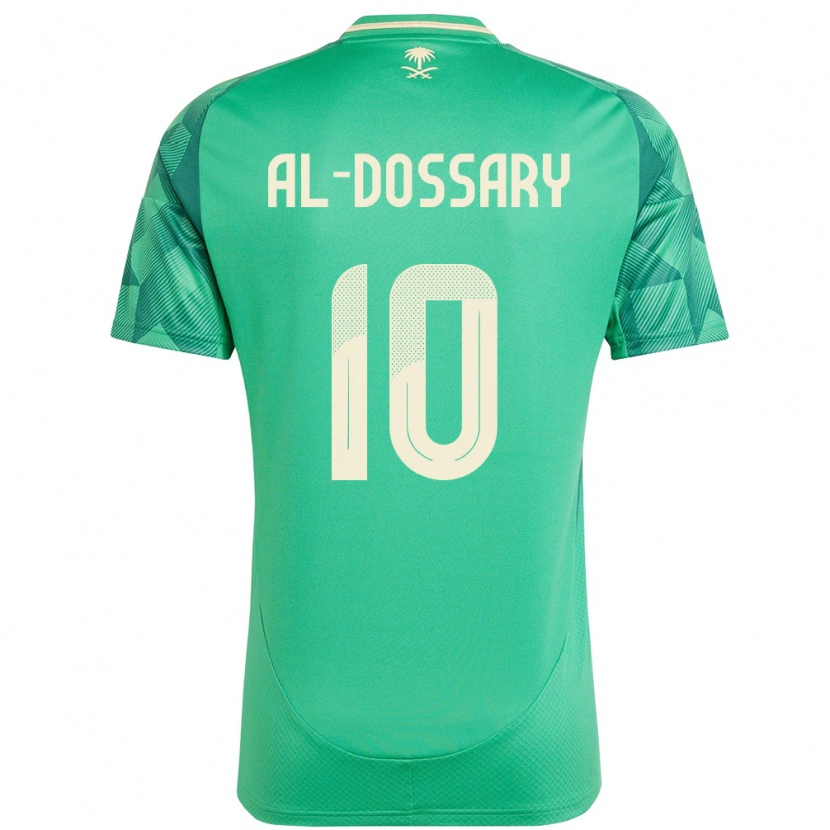 Danxen Pánské Saúdská Arábie Abdullah Al-Dossary #10 Zelený Domů Hráčské Dresy 24-26 Dres